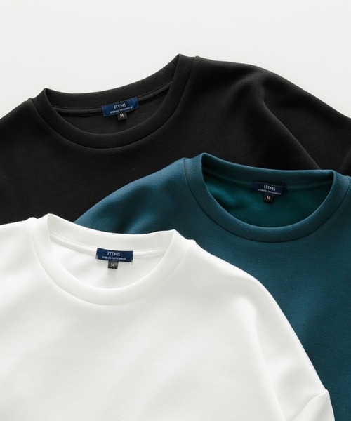 ITEMS URBANRESEARCH(アイテムズ アーバンリサーチ)の「ハイストレッチポンチ ロングスリーブ カットソー(Tシャツ/カットソー・メンズ・ホワイト/ブルー/ブラック・MEDIUM/LARGE)」の10枚目の写真