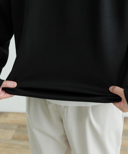 ITEMS URBANRESEARCH(アイテムズ アーバンリサーチ)の「ハイストレッチポンチ ロングスリーブ カットソー(Tシャツ/カットソー・メンズ・ホワイト/ブルー/ブラック・MEDIUM/LARGE)」の16枚目の写真