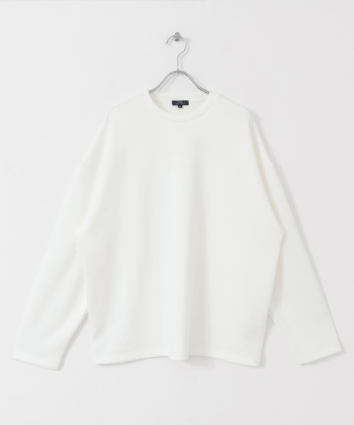 ITEMS URBANRESEARCH(アイテムズ アーバンリサーチ)の「ハイストレッチポンチ ロングスリーブ カットソー(Tシャツ/カットソー・メンズ・ホワイト/ブルー/ブラック・MEDIUM/LARGE)」の17枚目の写真