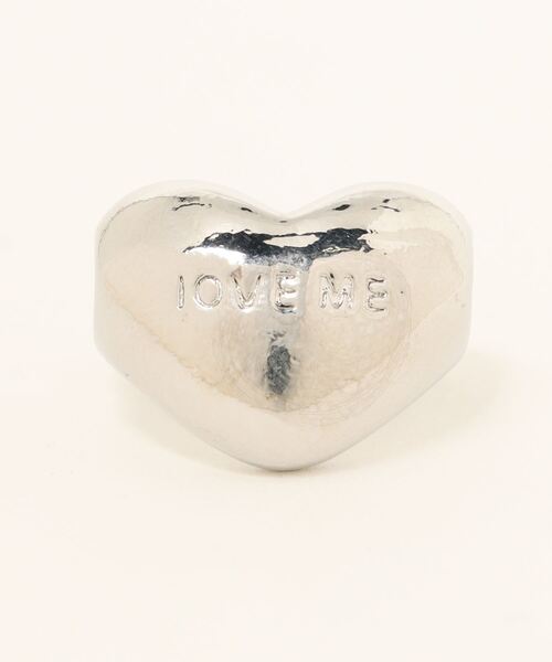 TONE SELECT GOODS(トーンセレクトグッズ)の「【urge select】ハート LOVE ME シルバー リング(リング・レディース・シルバー・FREE)」の2枚目の写真