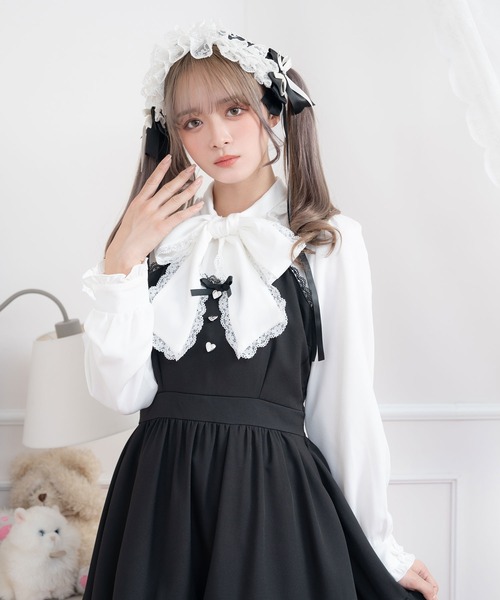 テディベアージャンスカ DearMyLove（ディアマイラブ）の「フリルハートボタンジャンスカ