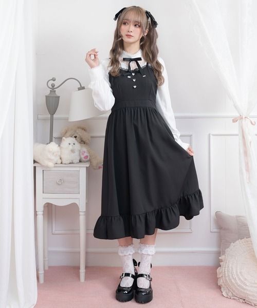 テディベアージャンスカ DearMyLove（ディアマイラブ）の「フリルハートボタンジャンスカ