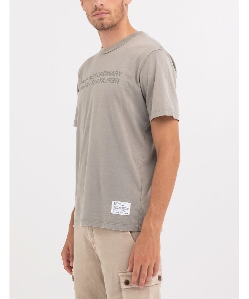 REPLAY(リプレイ)の「コットンジャージープリント Tシャツ(Tシャツ/カットソー・メンズ・ライトブルー/グレー系その他・SMALL/MEDIUM/LARGE/X-LARGE)」の3枚目の写真