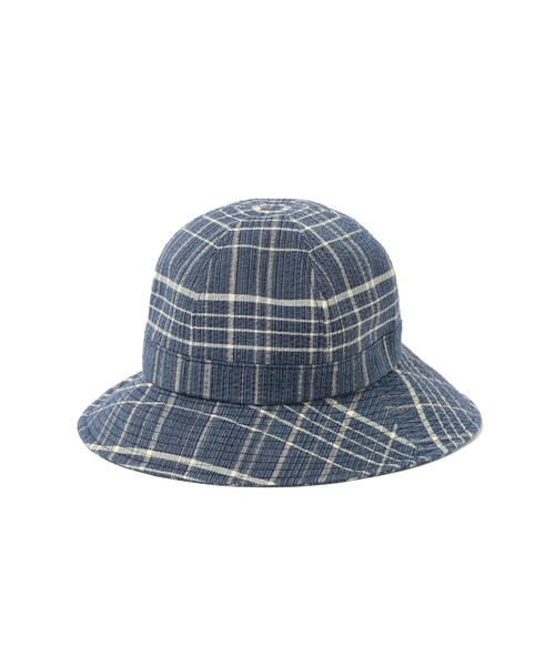 BEAMS JAPAN（ビームス　ジャパン）の「【別注】長尾織布 / しじら織 ハット（ハット・メンズ・ネイビー/インディゴブルー/ブルー/サックスブルー・ONE SIZE）」の10枚目の写真