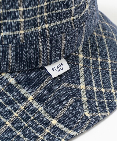 BEAMS JAPAN（ビームス　ジャパン）の「【別注】長尾織布 / しじら織 ハット（ハット・メンズ・ネイビー/インディゴブルー/ブルー/サックスブルー・ONE SIZE）」の11枚目の写真