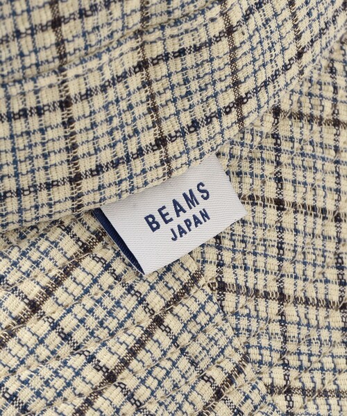 BEAMS JAPAN(ビームス ジャパン)の「【別注】長尾織布 / しじら織 ハット(ハット・メンズ・ネイビー/インディゴブルー/ブルー/サックスブルー/ベージュ・ONE SIZE)」の20枚目の写真