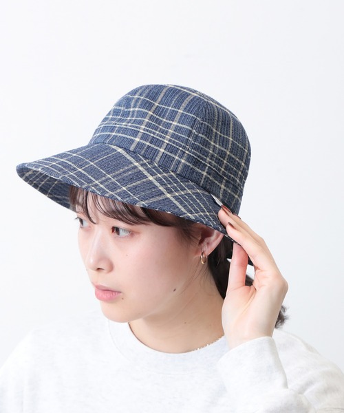 BEAMS JAPAN（ビームス　ジャパン）の「【別注】長尾織布 / しじら織 ハット（ハット・メンズ・ネイビー/インディゴブルー/ブルー/サックスブルー・ONE SIZE）」の5枚目の写真