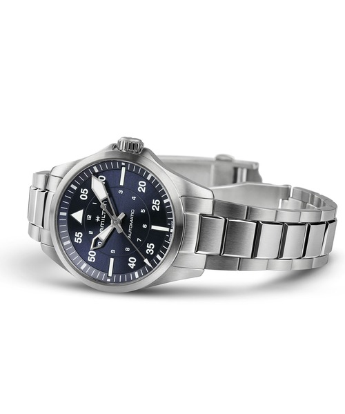 HAMILTON [ハミルトン] 腕時計 Khaki Aviation （カーキ アヴィエーション） Khaki Pilot オート 自動巻き 36MM ブルー×シルバー（アナログ腕時計）｜HAMILTON（ハミルトン）