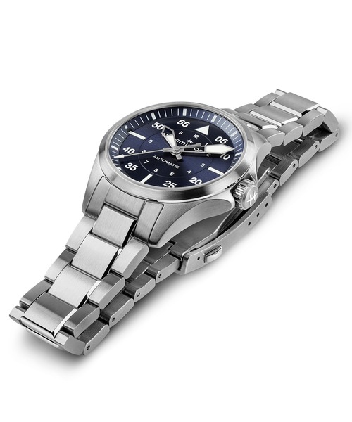 HAMILTON [ハミルトン] 腕時計 Khaki Aviation （カーキ アヴィエーション） Khaki Pilot オート 自動巻き 36MM ブルー×シルバー（アナログ腕時計）｜HAMILTON（ハミルトン）