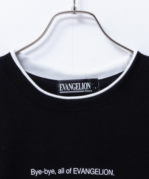 Mac-House（マックハウス）の「EVANGELION エヴァンゲリオン ポンチ素材 プリントクルー長袖Tシャツ（Tシャツ/カットソー・メンズ・ピンク/サックスブルー/ブラック/ブルー/チャコールグレー・L/M/XL）」の17枚目の写真