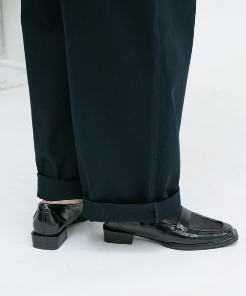 KBF（ケイビーエフ）の「スクエアトゥメッシュローファー（ローファー・レディース・ブラック/ボルドー・36/37/38）」の6枚目の写真