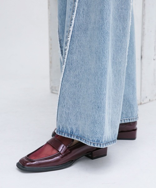 KBF（ケイビーエフ）の「スクエアトゥメッシュローファー（ローファー・レディース・ブラック/ボルドー・36/37/38）」の15枚目の写真