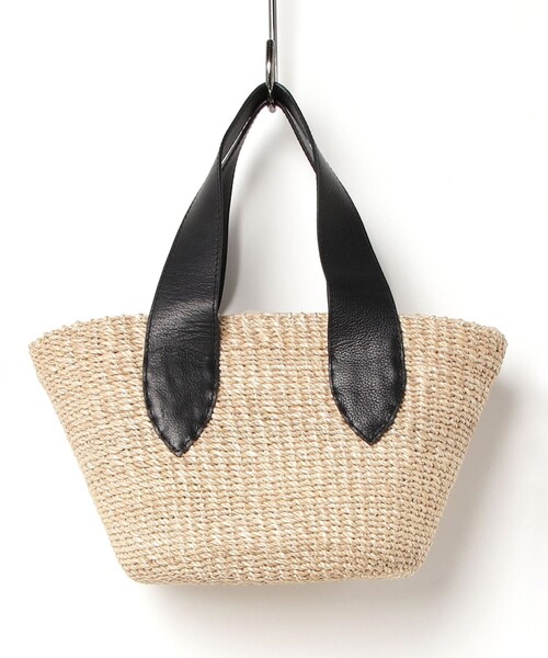 POMTATA(ポンタタ)の「【POMTATA/ポンタタ】レザーハンドルアバカトートバッグ S(トートバッグ・レディース・ブラック系その他3/ブラック/ベージュ・FREE)」の17枚目の写真