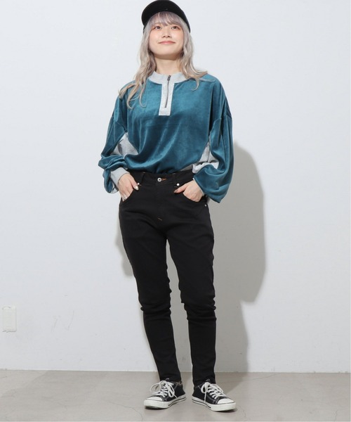 DOUBLE NAME（ダブルネーム）の「スリムサルエルパンツ（デニム