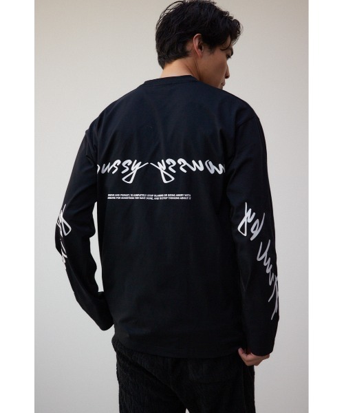 AZUL by moussy(アズールバイマウジー)の「AZULBYMOUSSYロゴロンTシャツ(Tシャツ/カットソー・メンズ・ホワイト/ブラック・MEDIUM/LARGE)」の14枚目の写真