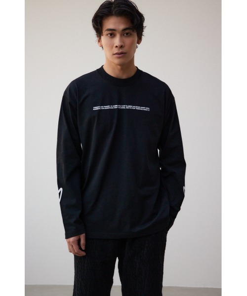 AZUL by moussy(アズールバイマウジー)の「AZULBYMOUSSYロゴロンTシャツ(Tシャツ/カットソー・メンズ・ホワイト/ブラック・MEDIUM/LARGE)」の15枚目の写真
