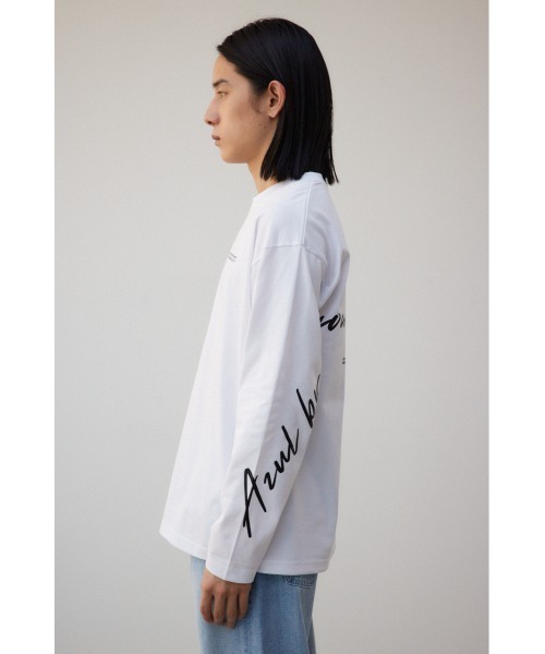 AZUL by moussy(アズールバイマウジー)の「AZULBYMOUSSYロゴロンTシャツ(Tシャツ/カットソー・メンズ・ホワイト/ブラック・MEDIUM/LARGE)」の7枚目の写真