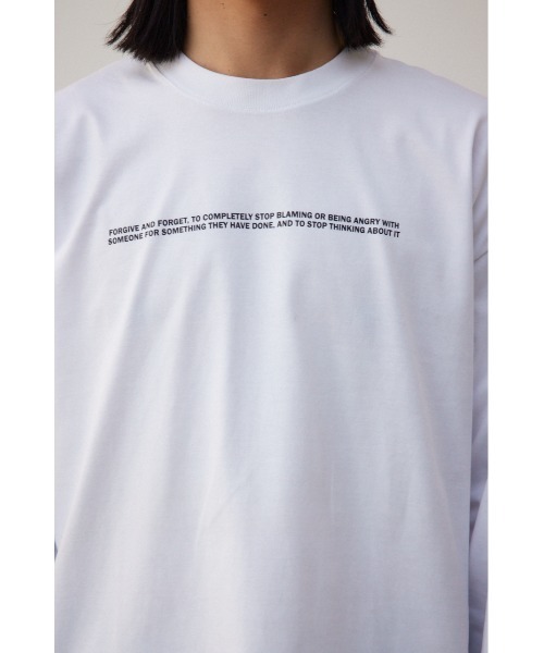 AZUL by moussy(アズールバイマウジー)の「AZULBYMOUSSYロゴロンTシャツ(Tシャツ/カットソー・メンズ・ホワイト/ブラック・MEDIUM/LARGE)」の9枚目の写真