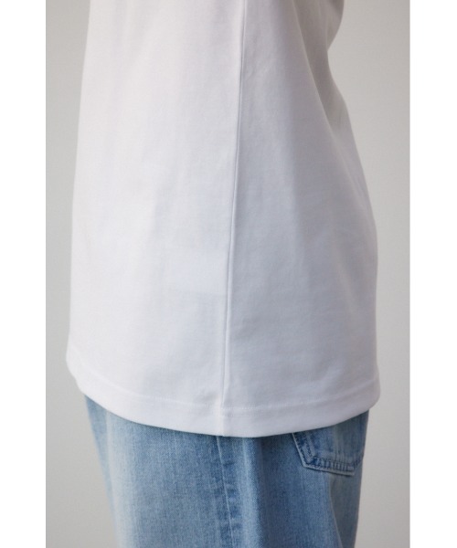 AZUL by moussy(アズールバイマウジー)の「AZULBYMOUSSYロゴロンTシャツ(Tシャツ/カットソー・メンズ・ホワイト/ブラック・MEDIUM/LARGE)」の13枚目の写真
