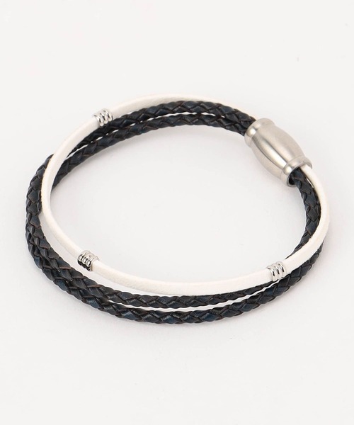 HIDEAWAYS NICOLE（ハイダウェイニコル）の「ブレスレット（ブレスレット・メンズ・ブラック/ネイビー/トリコロール/その他3・FREE）」の3枚目の写真