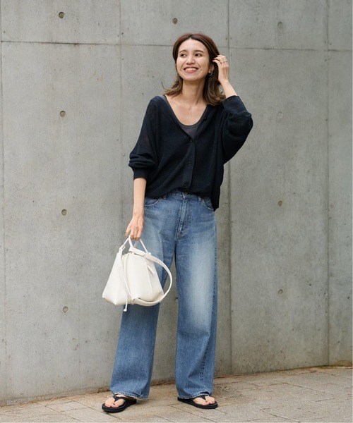 FRAMeWORK（フレームワーク）の「≪WEB限定追加≫ウォッシャブル ルーズカーディガン（カーディガン/ボレロ・レディース・アイボリー/ベージュ/ネイビー・FREE）」の4枚目の写真