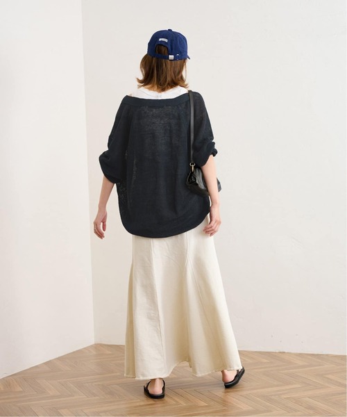 FRAMeWORK（フレームワーク）の「≪WEB限定追加≫ウォッシャブル ルーズカーディガン（カーディガン/ボレロ・レディース・アイボリー/ベージュ/ネイビー・FREE）」の12枚目の写真