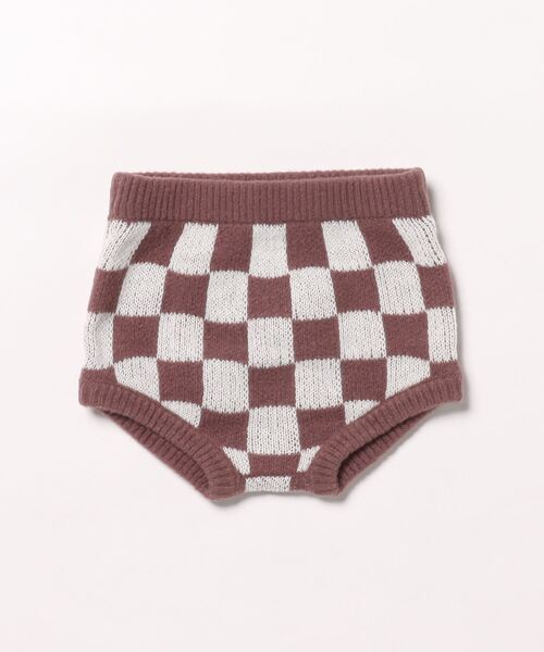 【セール】/Rylee＋Cru/SWEATER BLOOMER || PLUM CHECKER（その他ベビー用品）｜Rylee + Cru（ライリーアンドクルー）