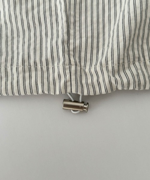 CANAL JEAN（キャナルジーン）の「El mar　ストライプパーカーブルゾン（ブルゾン・レディース・アイボリー・ONE SIZE）」の12枚目の写真