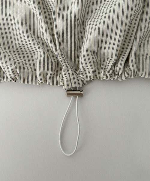 CANAL JEAN（キャナルジーン）の「El mar　ストライプパーカーブルゾン（ブルゾン・レディース・アイボリー・ONE SIZE）」の11枚目の写真