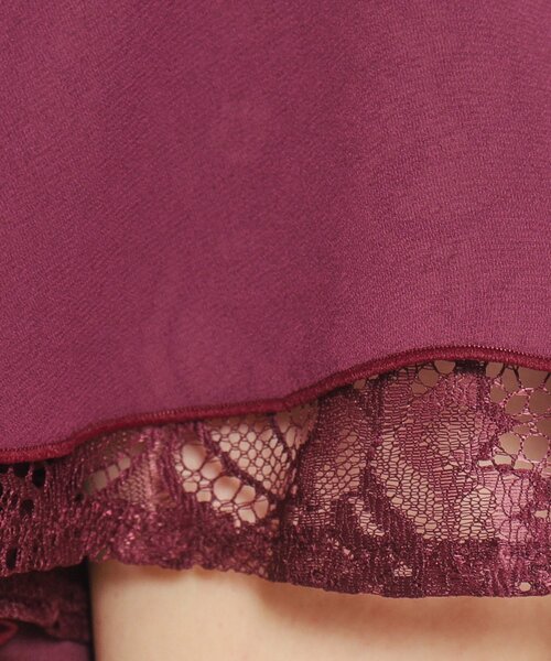 COUP DE CHANCE（クードシャンス）の「◆【洗える／フレアー袖／レース使い】一枚で着映える！華やかプルオーバージャージ（Tシャツ/カットソー・レディース・パープル系/グレー系その他/ブルーグリーン/ホワイト/ベージュ・34/36/38/40）」の21枚目の写真