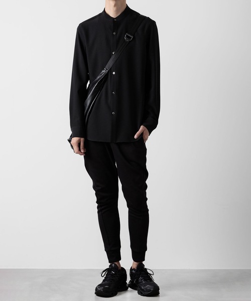 ATTACHMENT（アタッチメント）の「CO/PE ダブルニット スリーディメンショナル ジョガーパンツ / CO/PE DOUBLE KNIT THREE DIMENSIONAL JOGGER PANTS（スウェットパンツ・メンズ・ブラック/グレー/ダークグレー・3/2/1）」の7枚目の写真