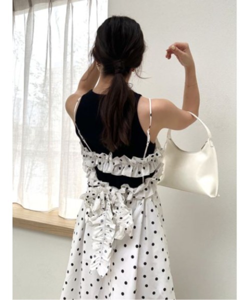 【snidel】フリルキャミワンピース SNIDEL タンクセットフリルキャミワンピース | FLAT 1F
