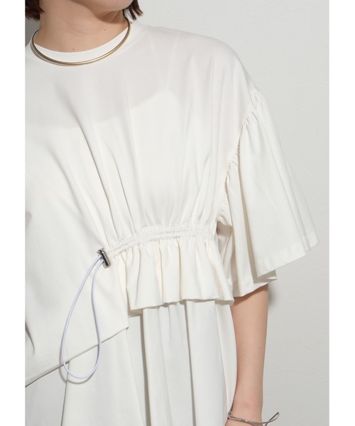 palm RICHE（ポームリシュ）の「ドロストデザイントップス（Tシャツ/カットソー・レディース・ブラック/ブルー/オフホワイト・M）」の11枚目の写真