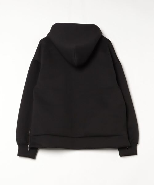 NANO universe（ナノユニバース）の「WEB限定/テックダンボールサイドジップパーカー（パーカー・メンズ・ブラック/ベージュ・M/L）」の3枚目の写真