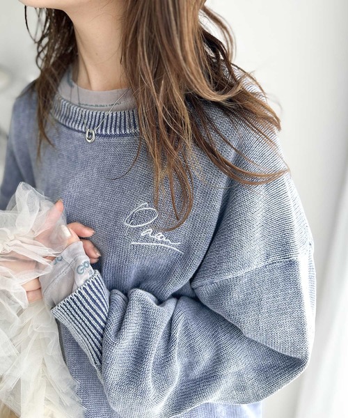 美品・希少カラー✨ビアズリー 洗える　ニットコート　パープル　ラクーンニット 美品・希少カラー✨ビアズリー 洗える ニットコート パープル ラクーン