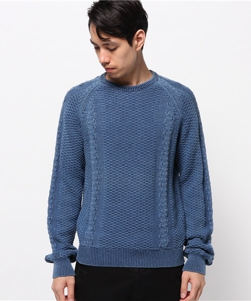 AMERICAN RAG CIE（アメリカンラグシー）の「ALEX MILL(アレックス ミル) / FISHERMANS KNIT / 109-AXL-SW111122（ニット/セーター・メンズ・インディゴブルー・M/S）」の5枚目の写真