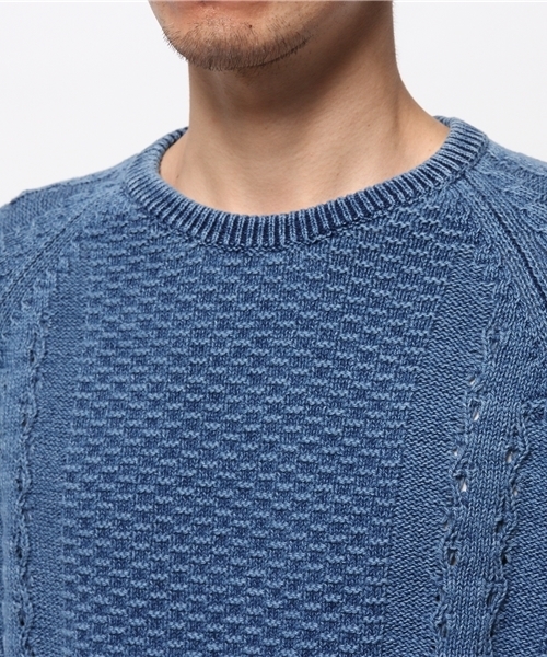 AMERICAN RAG CIE（アメリカンラグシー）の「ALEX MILL(アレックス ミル) / FISHERMANS KNIT / 109-AXL-SW111122（ニット/セーター・メンズ・インディゴブルー・M/S）」の8枚目の写真