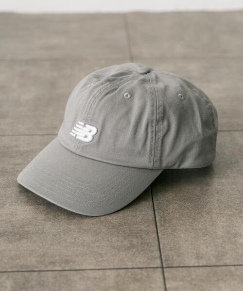 NEW BALANCE（ニューバランス）の「NEW BALANCE　カーブドブリムNBキャップ（キャップ・メンズ・ブラック/グレー/グリーン/ベージュ・ONE）」の2枚目の写真