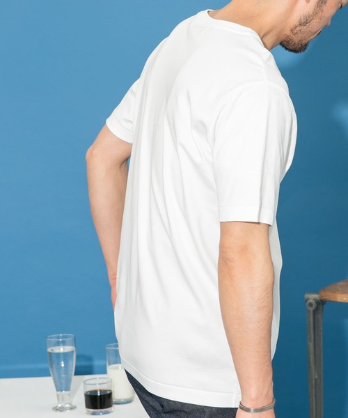 URBAN RESEARCH ROSSO MEN(アーバンリサーチロッソメン)の「『XLサイズあり』『UR TECH』防汚加工 スタンダードVネックTシャツ(Tシャツ/カットソー・メンズ・ネイビー/ホワイト/ブラック/グレー・SMALL/MEDIUM/LARGE/X-LARGE)」の7枚目の写真