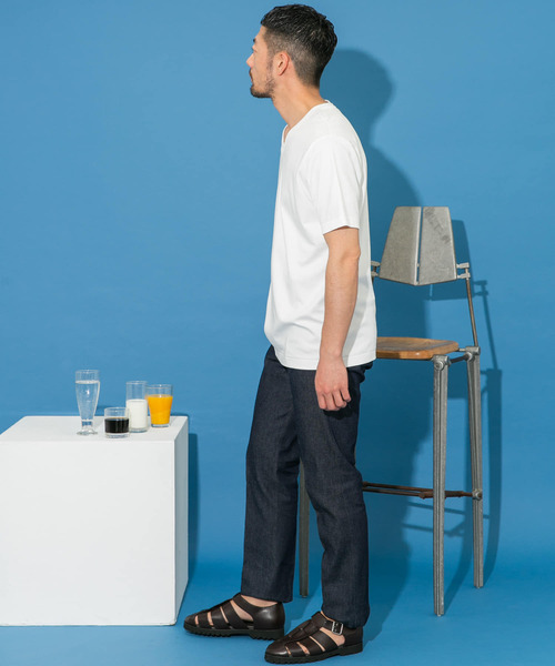 URBAN RESEARCH ROSSO MEN(アーバンリサーチロッソメン)の「『XLサイズあり』『UR TECH』防汚加工 スタンダードVネックTシャツ(Tシャツ/カットソー・メンズ・ネイビー/ホワイト/ブラック/グレー・SMALL/MEDIUM/LARGE/X-LARGE)」の14枚目の写真