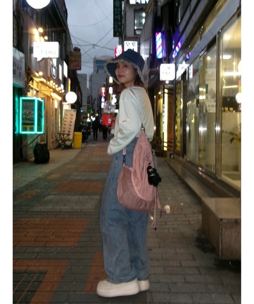 JUMELLE（ジュメロ）の「light border cutsew（Tシャツ/カットソー・レディース・グリーン/ピンク・FREE）」の14枚目の写真