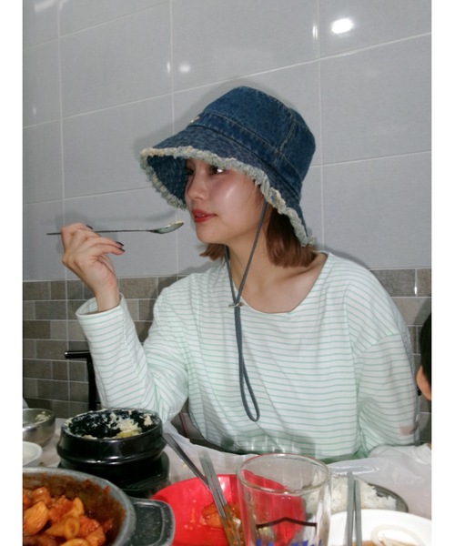 JUMELLE（ジュメロ）の「light border cutsew（Tシャツ/カットソー・レディース・グリーン/ピンク・FREE）」の15枚目の写真