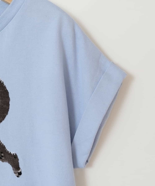 a.v.v（アーヴェヴェ）の「[100-130]スパンコールＴシャツ（Tシャツ/カットソー・キッズ・ホワイト/ダークインディゴブルー/ライラック・130/120/100/110）」の7枚目の写真