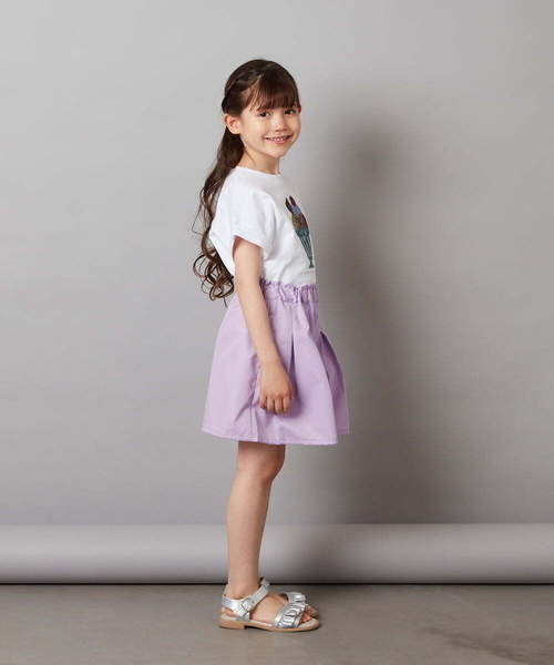 a.v.v（アーヴェヴェ）の「[100-130]スパンコールＴシャツ（Tシャツ/カットソー・キッズ・ホワイト/ダークインディゴブルー/ライラック・130/120/100/110）」の14枚目の写真