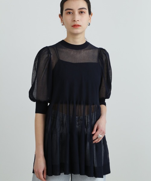 【セール】◆シアーニットティアードトップス（ニット/セーター）｜JILL STUART（ジルスチュアート） 7,603円