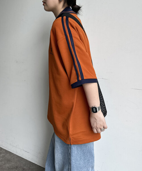 U.S. POLO ASSN.(ユーエスポロアッスン)の「半袖ユニフォームT(Tシャツ/カットソー・メンズ・ネイビー/オレンジ/アイボリー・MEDIUM/LARGE)」の7枚目の写真