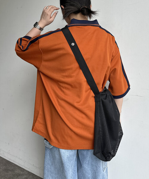 U.S. POLO ASSN.(ユーエスポロアッスン)の「半袖ユニフォームT(Tシャツ/カットソー・メンズ・ネイビー/オレンジ/アイボリー・MEDIUM/LARGE)」の8枚目の写真