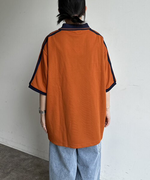 U.S. POLO ASSN.(ユーエスポロアッスン)の「半袖ユニフォームT(Tシャツ/カットソー・メンズ・ネイビー/オレンジ/アイボリー・MEDIUM/LARGE)」の12枚目の写真