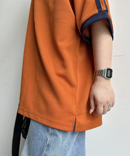 U.S. POLO ASSN.(ユーエスポロアッスン)の「半袖ユニフォームT(Tシャツ/カットソー・メンズ・ネイビー/オレンジ/アイボリー・MEDIUM/LARGE)」の18枚目の写真