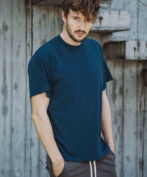 NO ID.(ノーアイディ)の「【NO ID.】TC Versatile Crew Neck T-Shirt / TC バーサタイル クルーネック Tシャツ(Tシャツ/カットソー・メンズ・ブラック/ブルーグリーン/ダークグレー/ホワイト・1/2)」の1枚目の写真